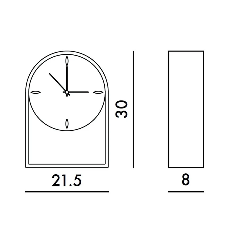 Kartell Orologio da tavolo Oro Air du Temps 1931
