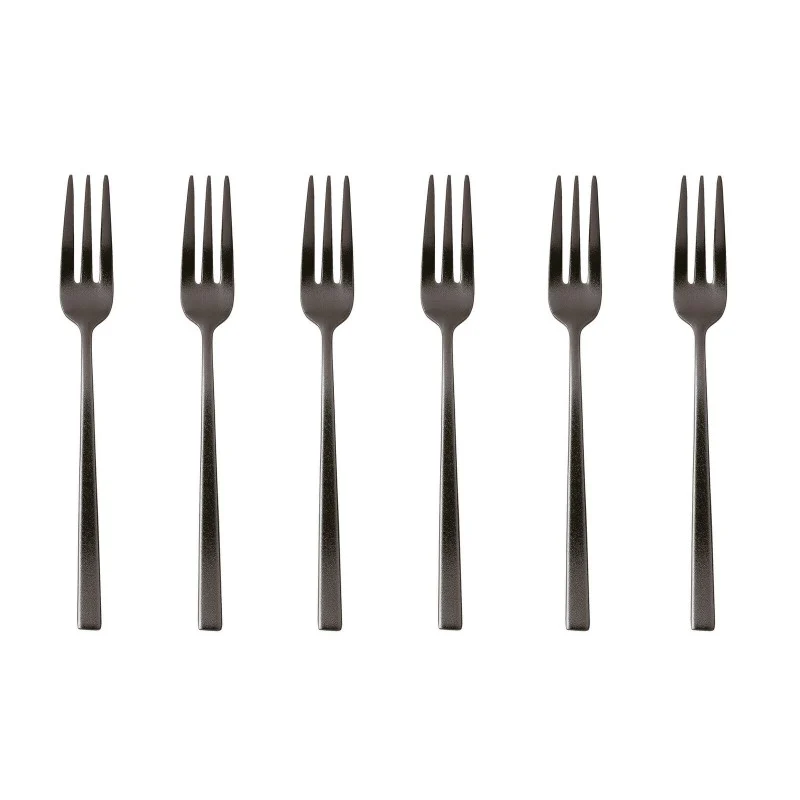 Rock PVD Black Set 6 Forchettine Sambonet