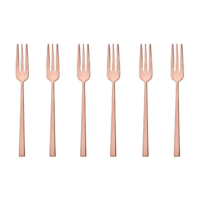 Rock PVD Copper Set 6 Forchettine Rame Sambonet