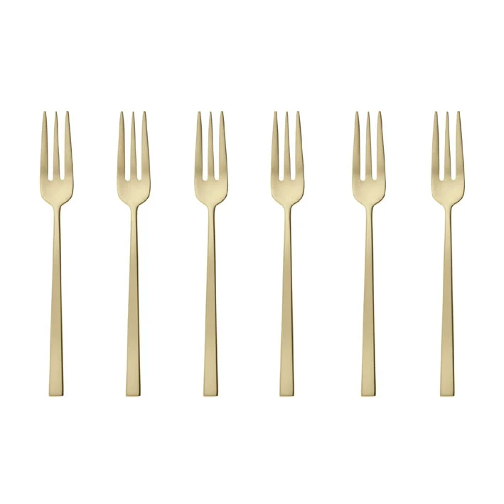 Rock PVD Antique Champagne Set 6 Forchettine Sambonet