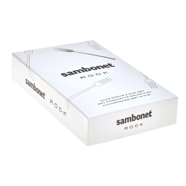 Rock PVD Antique Champagne Set 6 Forchettine Sambonet
