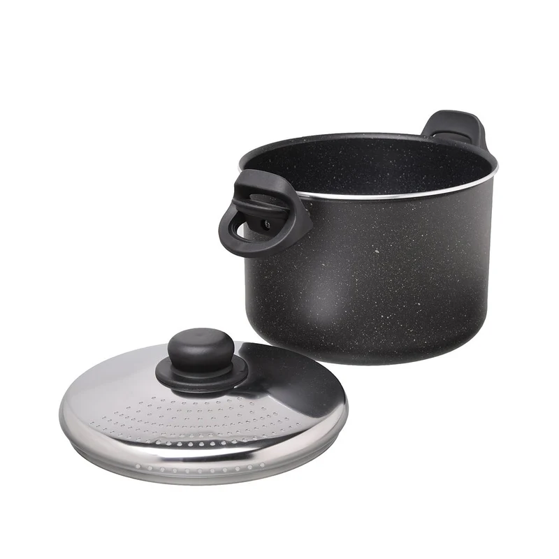 PENTOLA 22CM CON COPERCHIO CUOCISCOLA MONETA ETNEA
