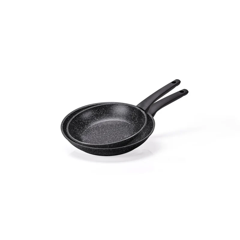 SET DI PADELLE 24 + 28CM MONETA MAGNOLIA STONE BLACK