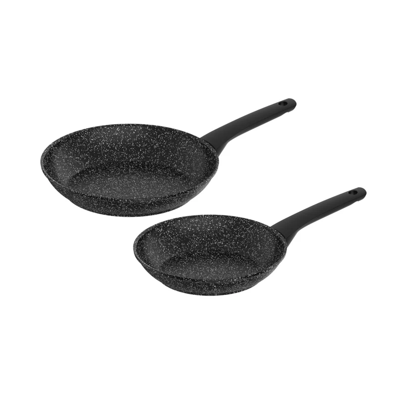 SET DI PADELLE 24 + 28CM MONETA MAGNOLIA STONE BLACK