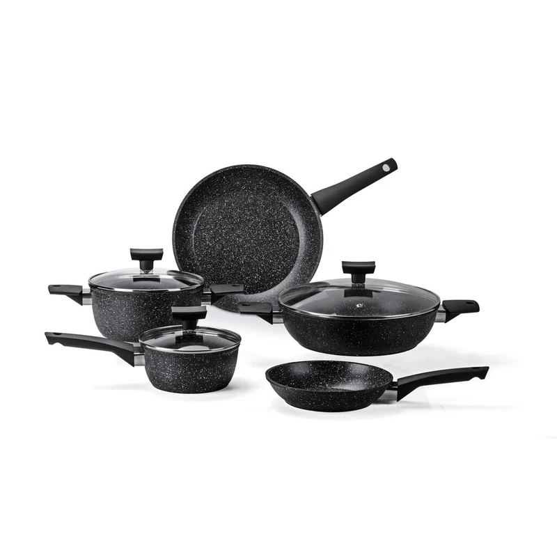 BATTERIA 8PZ MONETA MAGNOLIA STONE BLACK