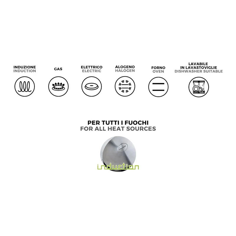 BATTERIA 7 PZ MONETA ALLEGRO INOX