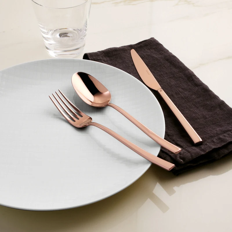 Rock PVD Copper Servizio posate 36 pezzi rame Sambonet 52762C-83