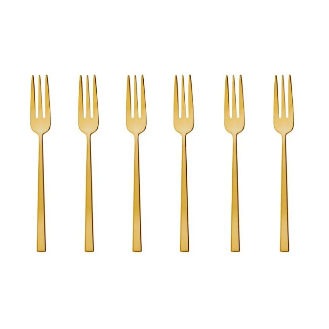 Rock Set 6 Forchettine PVD Gold Sambonet