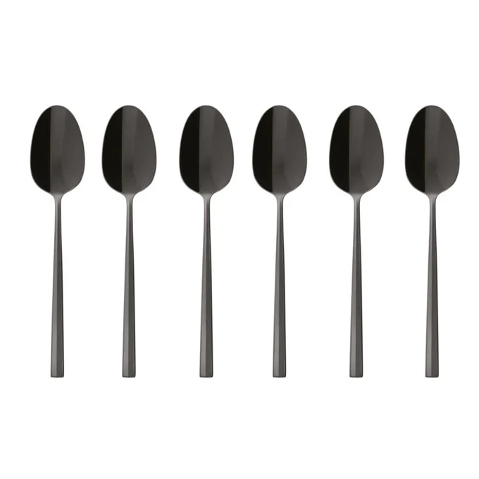 Rock PVD Black Set 6 Cucchiaini moka Sambonet