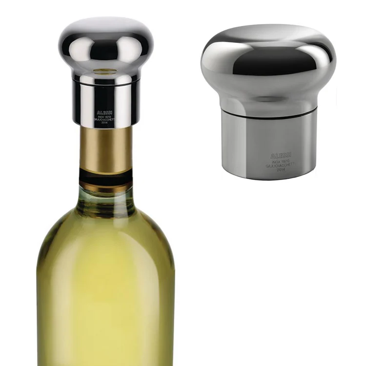 Alessi Tappo Vino Champagne acciaio Noè GIA12