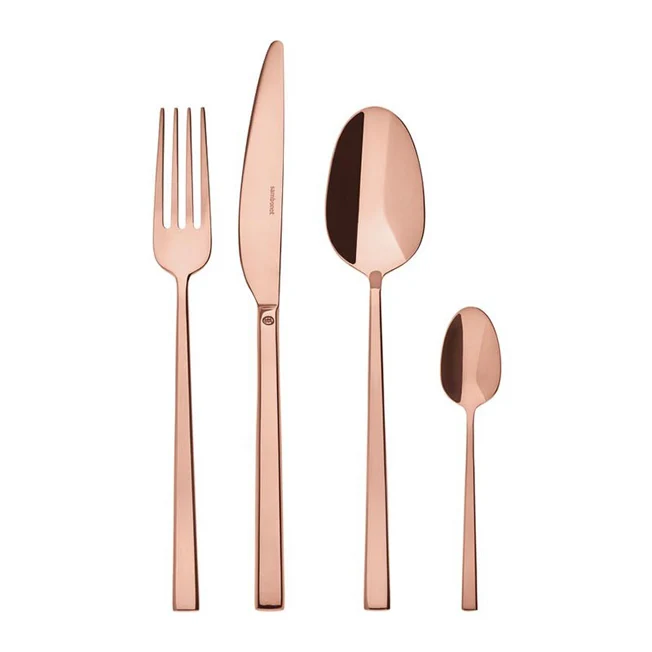 Rock PVD Copper Servizio posate 24 pezzi rame Sambonet 52762C-81