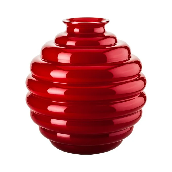 Venini Vaso Decò rosso vetro di murano 707.10