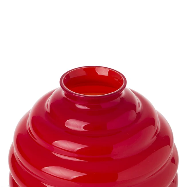 Venini Vaso Decò rosso vetro di murano 707.10