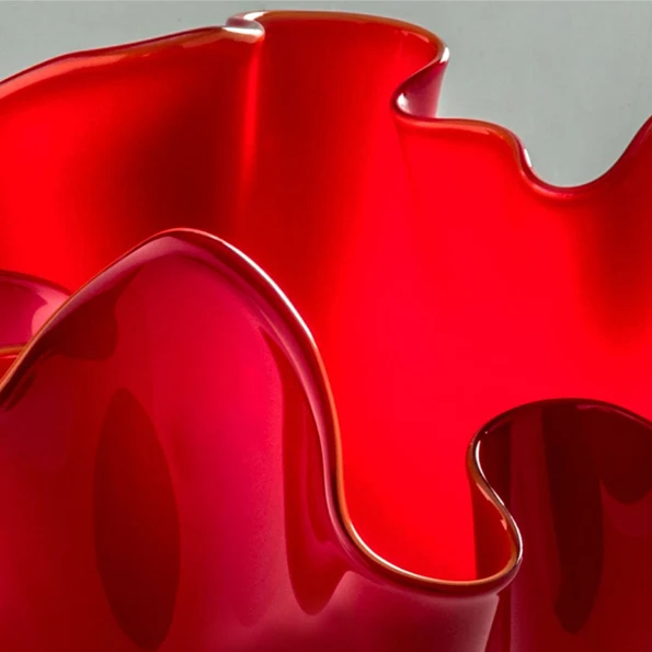 Venini Vaso Fazzoletto cm 31 rosso 700.00