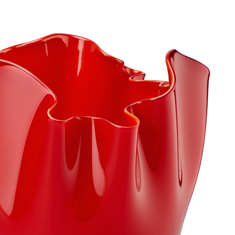 Venini Vaso Fazzoletto cm 31 rosso 700.00
