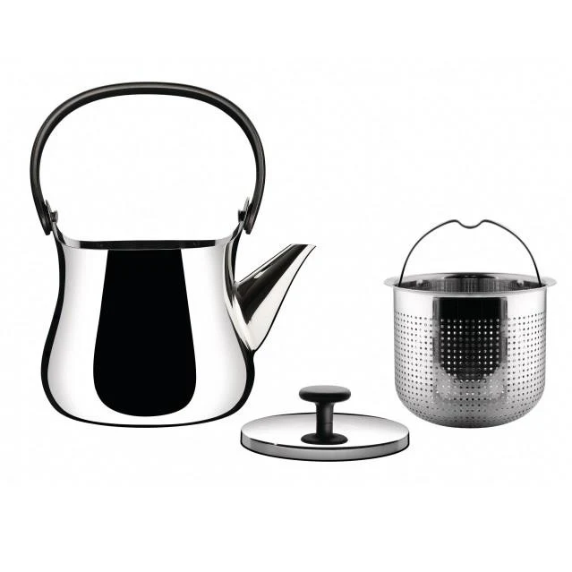 Alessi Teiera in acciaio con filtro Cha NF01