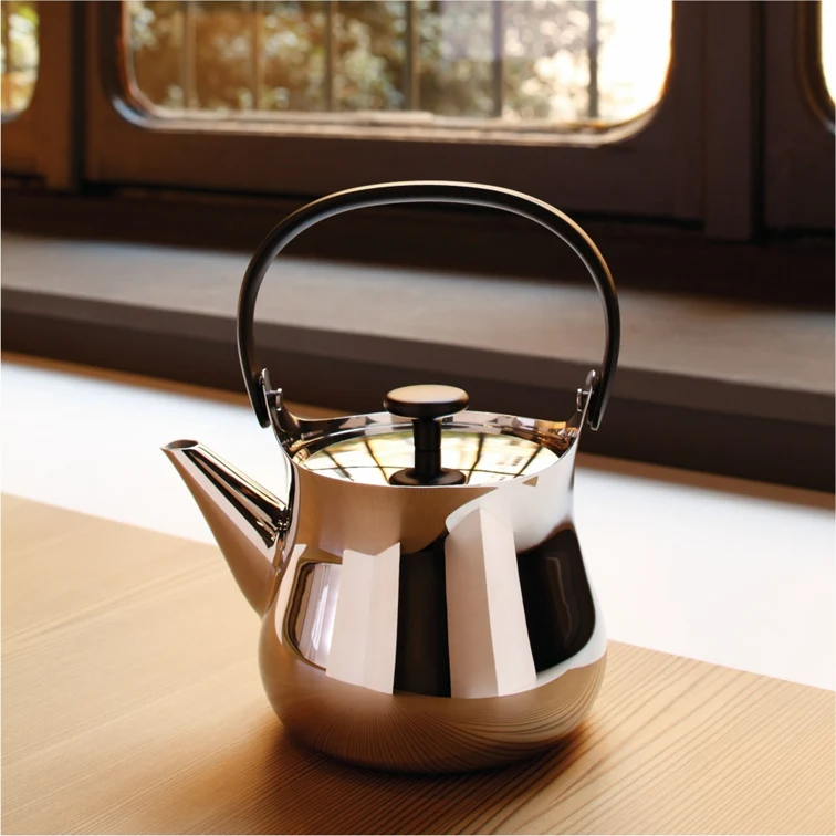 Alessi Teiera in acciaio con filtro Cha NF01