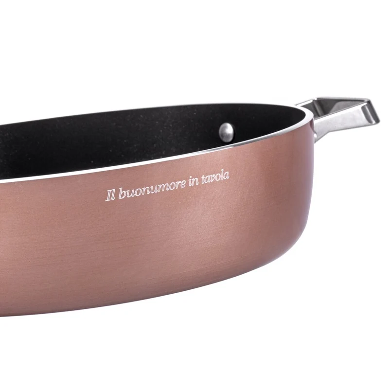 TEGAME 28CM CON COPERCHIO MONETA ROSE GOLD DIAMANT