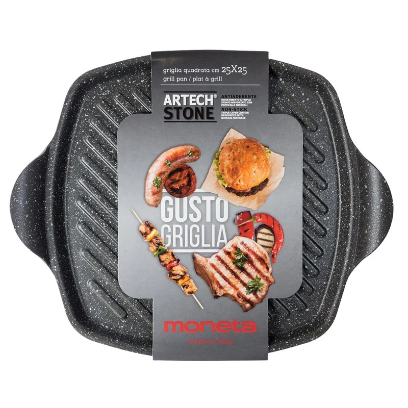 Moneta GUSTO GRIGLIA GRIGLIA QUADRATA 25 cm