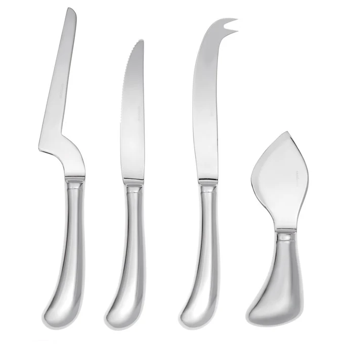 Set 4 coltelli formaggio acciaio Sambonet 52550C91