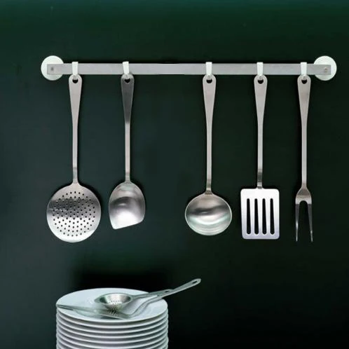 Alessi Set 5 mestoli cucina acciaio Jasper Morrison
