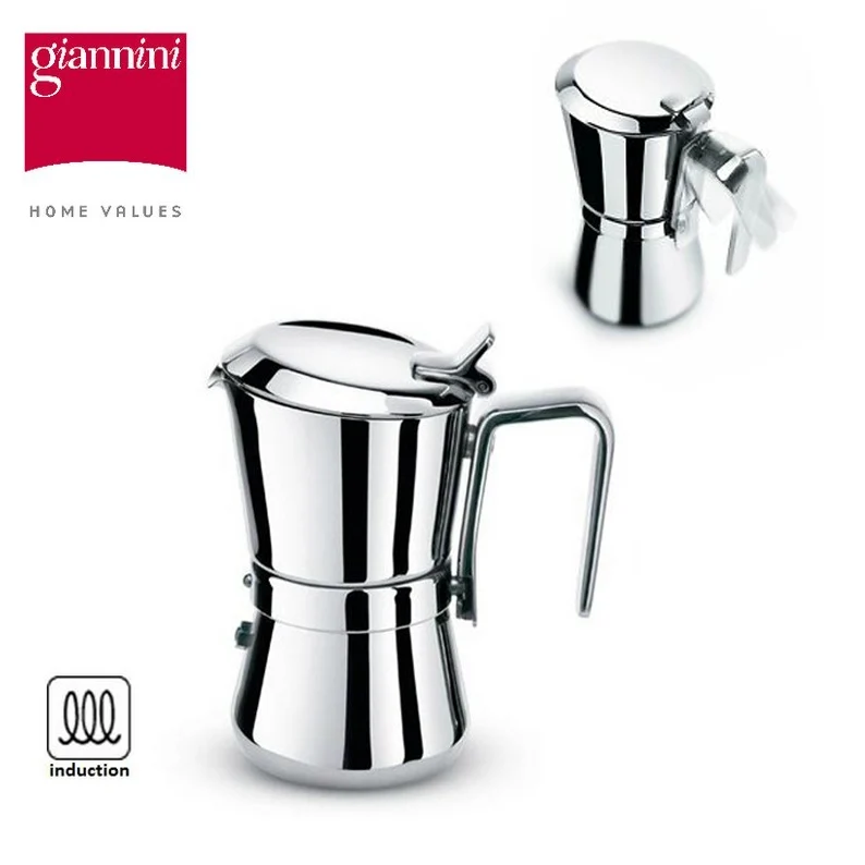 Giannina Restyling Caffettiera acciaio 1 tazza Giannini