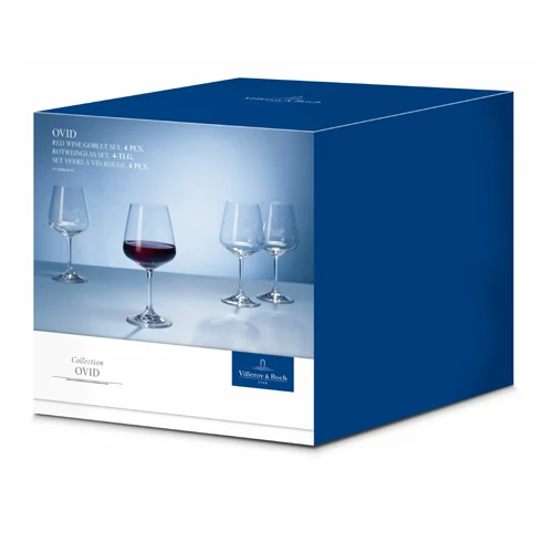 4 Calici da vino cristallo Ovid Villeroy & Boch