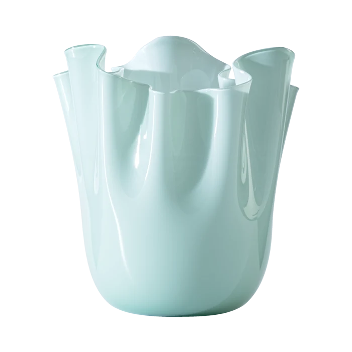 Venini vaso Fazzoletto cm 24 verde rio 700.02
