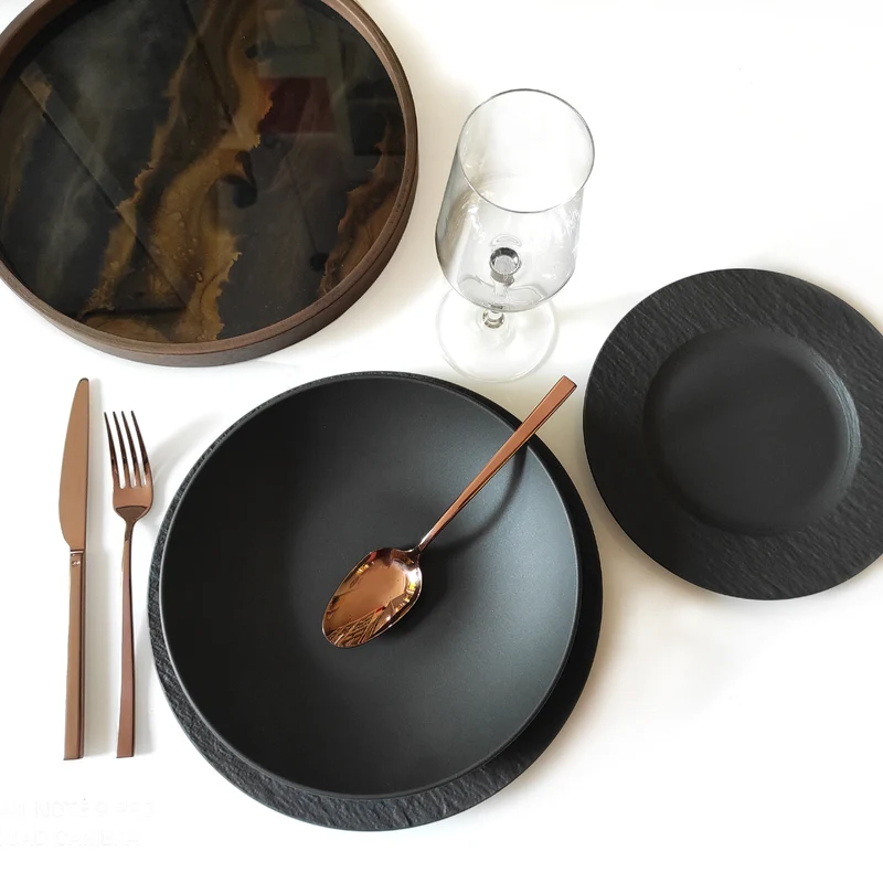 Servizio tavola 18 pezzi Manufacture rock Villeroy & Boch