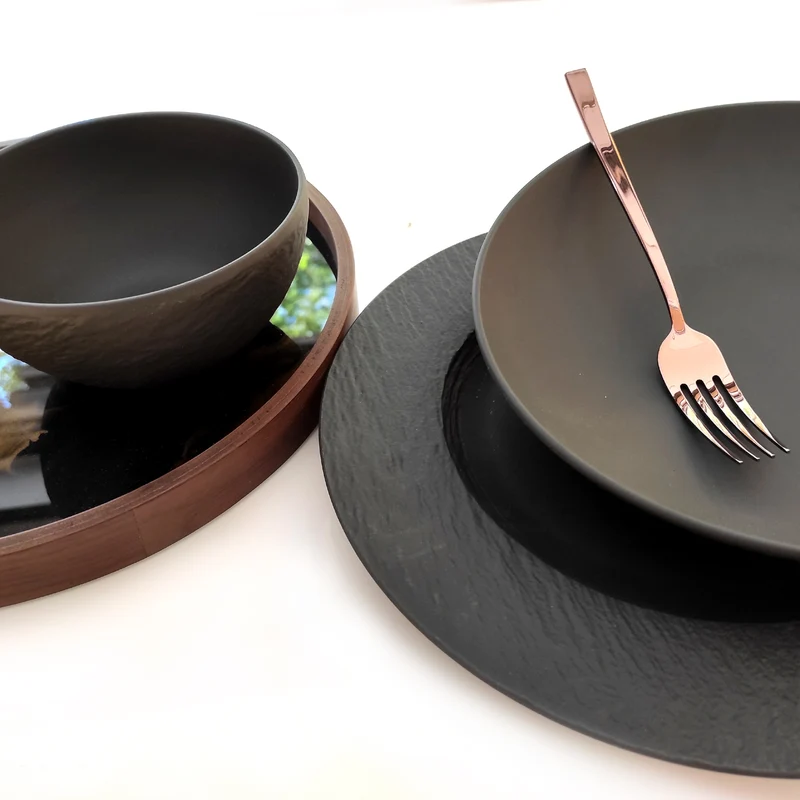 Servizio tavola 18 pezzi Manufacture rock Villeroy & Boch