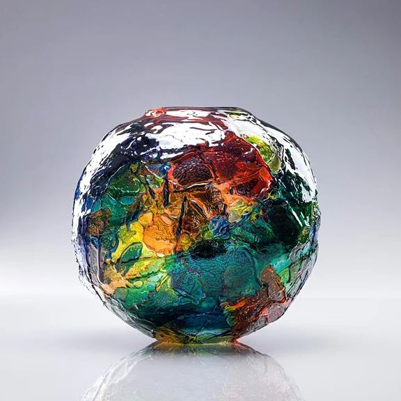Venini Vaso scultura Gea color Gae Aulienti
