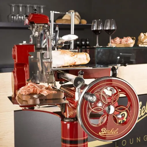 Berkel Affettatrice Volano Tribute rossa + piedistallo