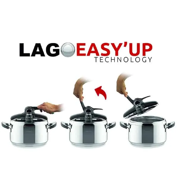 Lagostina Pentola a pressione Briosa Easy up 7 litri