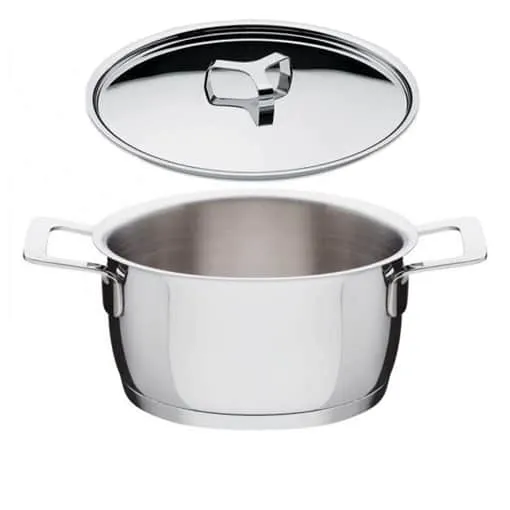 Alessi Casseruola cm 16 + coperchio acciaio induzione Pots & Pans