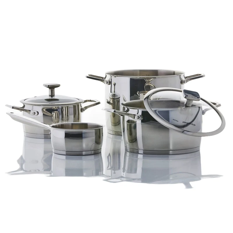 BATTERIA 6 PZ MONETA ACCORDO INOX