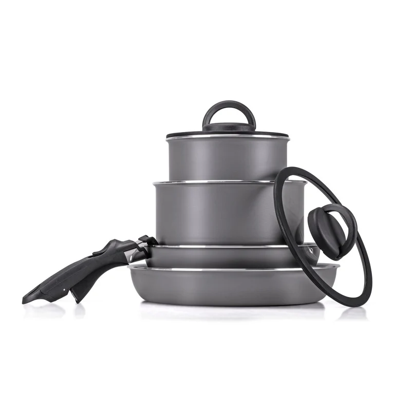 BATTERIA 6 PZ CON MANICO REMOVIBILE MONETA MELODIA FINEGRES