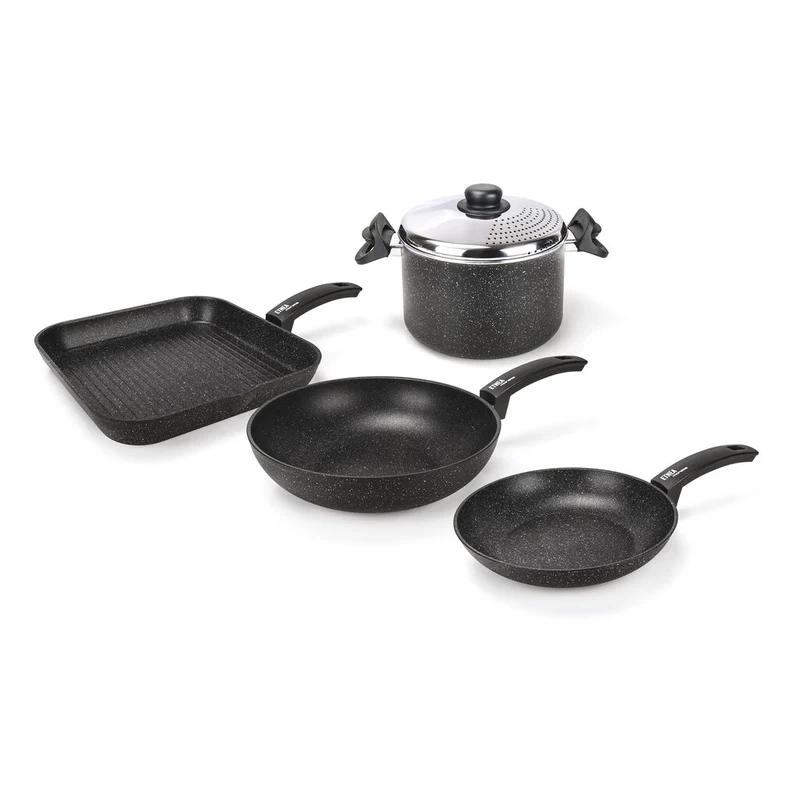 BATTERIA 4 PZ + COPERCHIO MONETA ETNEA