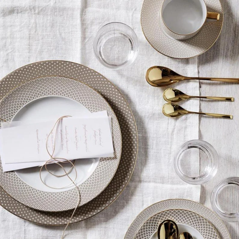 Francis Carreau Beige Servizio tavola 18 pezzi Rosenthal