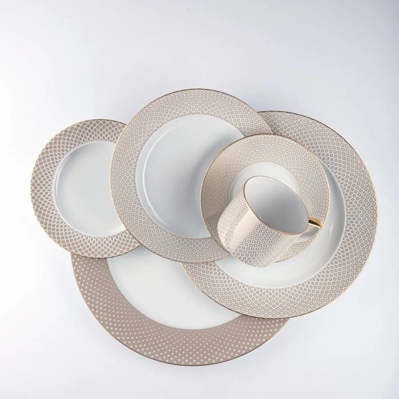 Francis Carreau Beige Servizio tavola 18 pezzi Rosenthal