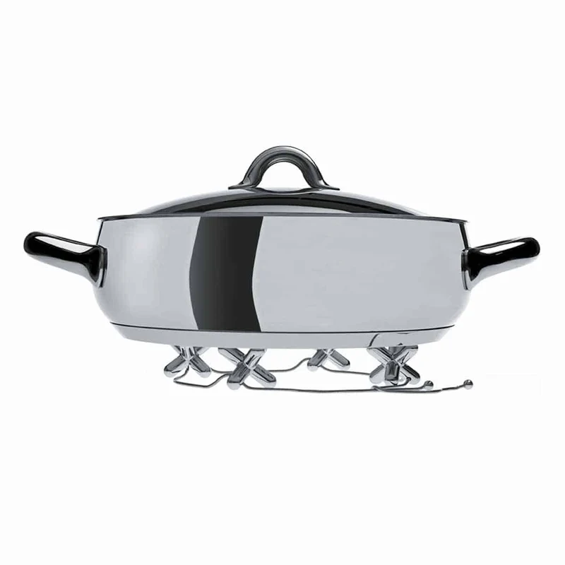 Tripod Sottopentola acciaio design Alessi
