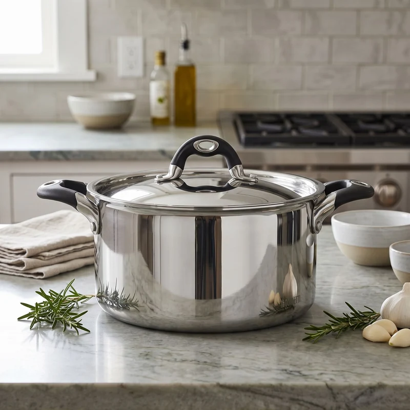 Casseruola Linea Avorio Cm 24 Con Coperchio