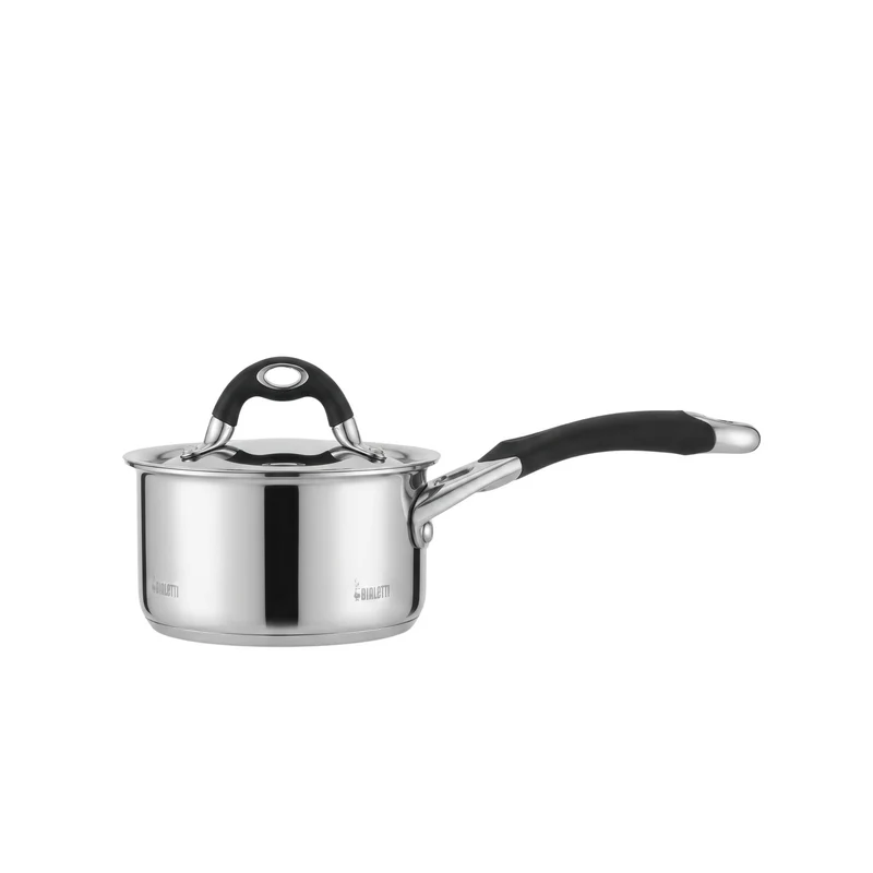 Casseruola Manico Lungo Linea Avorio Con Coperchio Cm 14