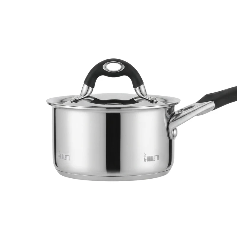 Casseruola Manico Lungo Linea Avorio Con Coperchio Cm 14