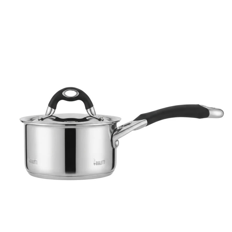 Casseruola Manico Lungo Linea Avorio Con Coperchio 18 cm