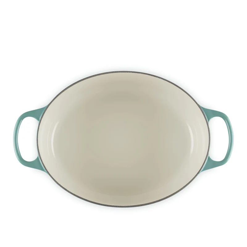Cocotte ovale Evolution in ghisa vetrificata 29 cm Bleu Riviera