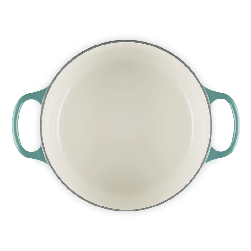 Cocotte rotonda Evolution in ghisa vetrificata 28 Cm Bleu Riviera