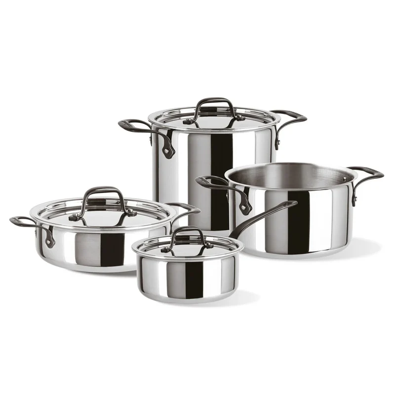 Home Chef Batteria di pentole 7 pezzi