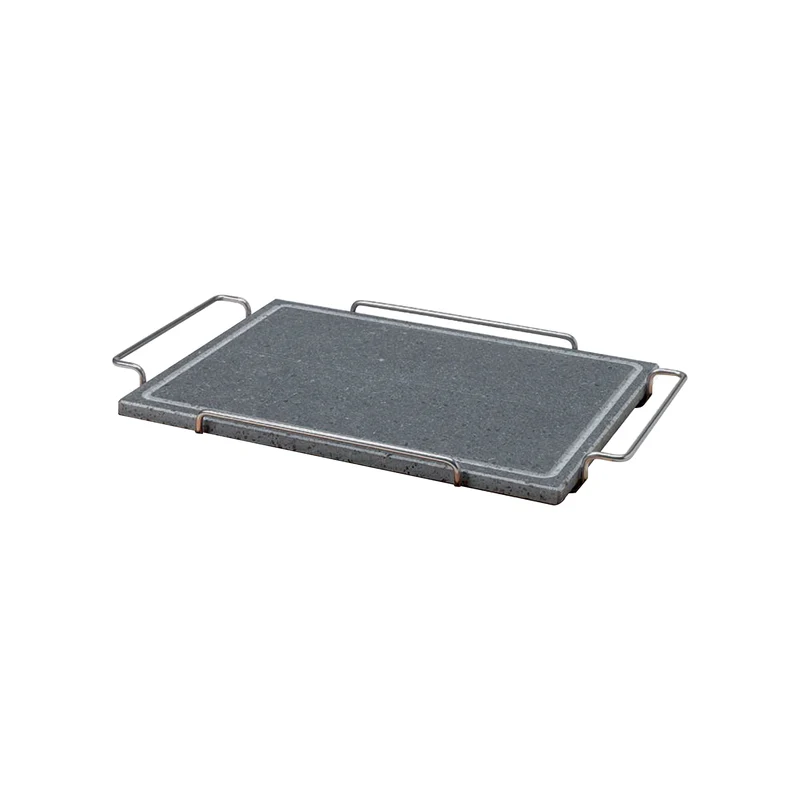 Pietra rettangolare cm 29 x 40 c/supporto acciaio inox 18/10