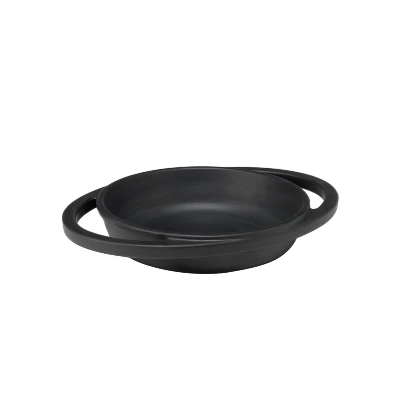 Set 4 Mini piatto in ghisa cm 20 - matt black