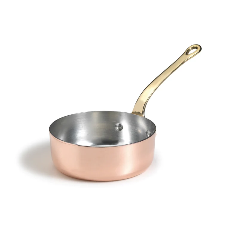 Casseruolino 1932 basso in rame stagnato Cm 10